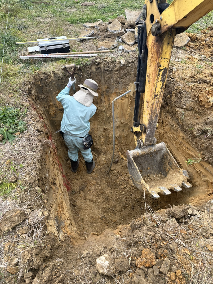 埋蔵物文化財保護法に基づいた敷地調査 画像