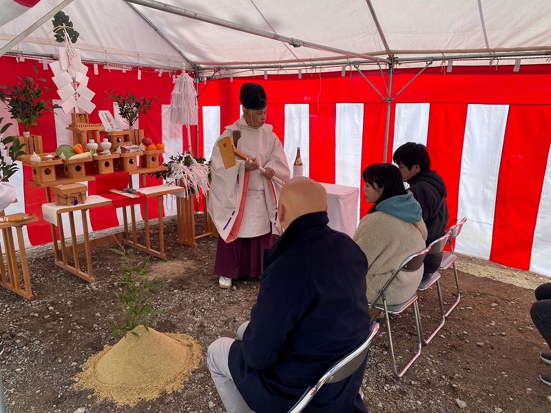 広畑区で地鎮祭を行いました 画像